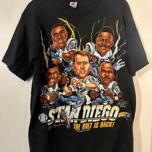 San Diego Chargers Vintage The Bolt is Back Tee L